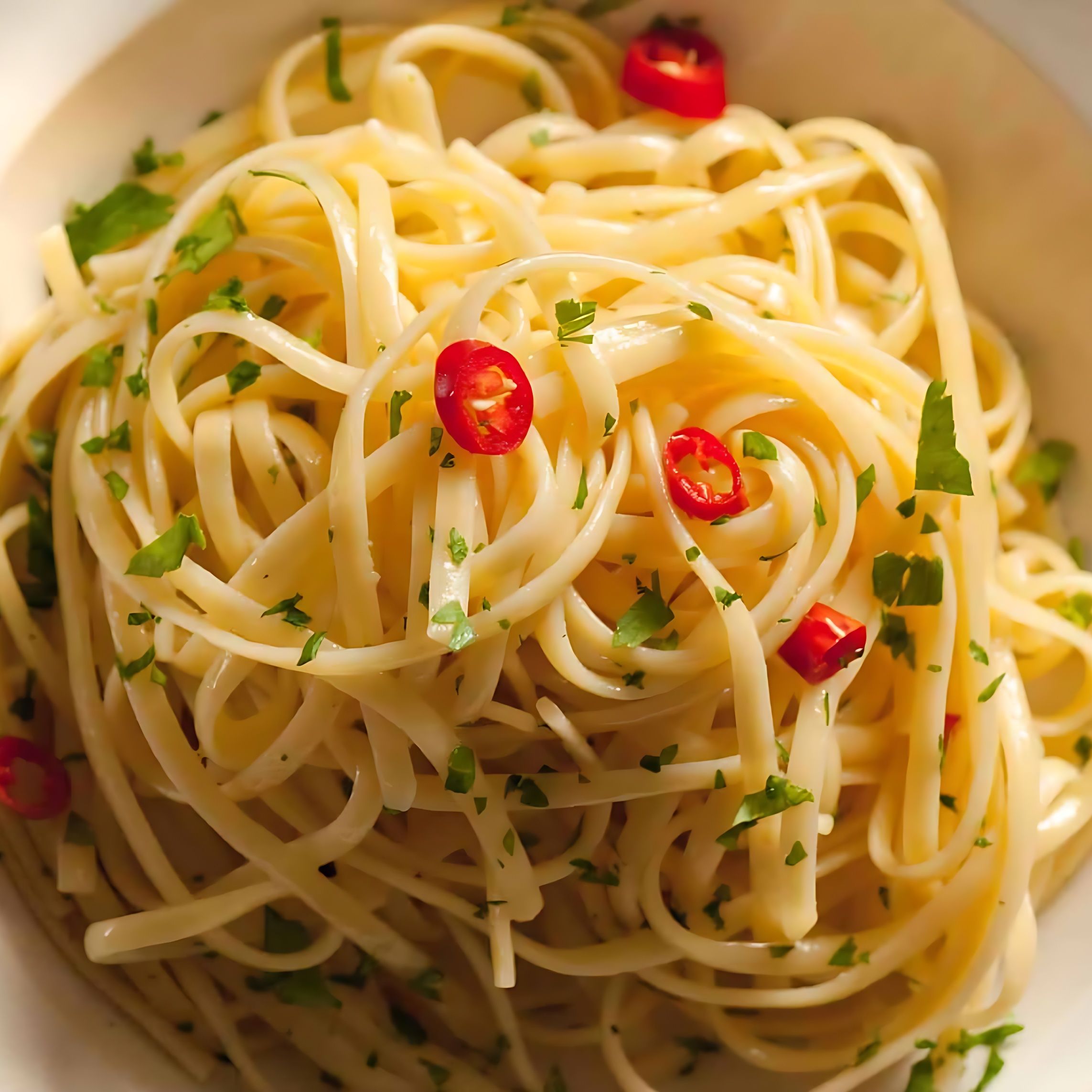 Esparguete allo olio e peperocino