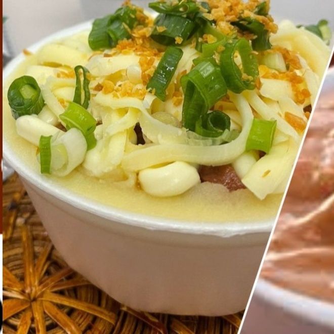 Batata recheada de frango