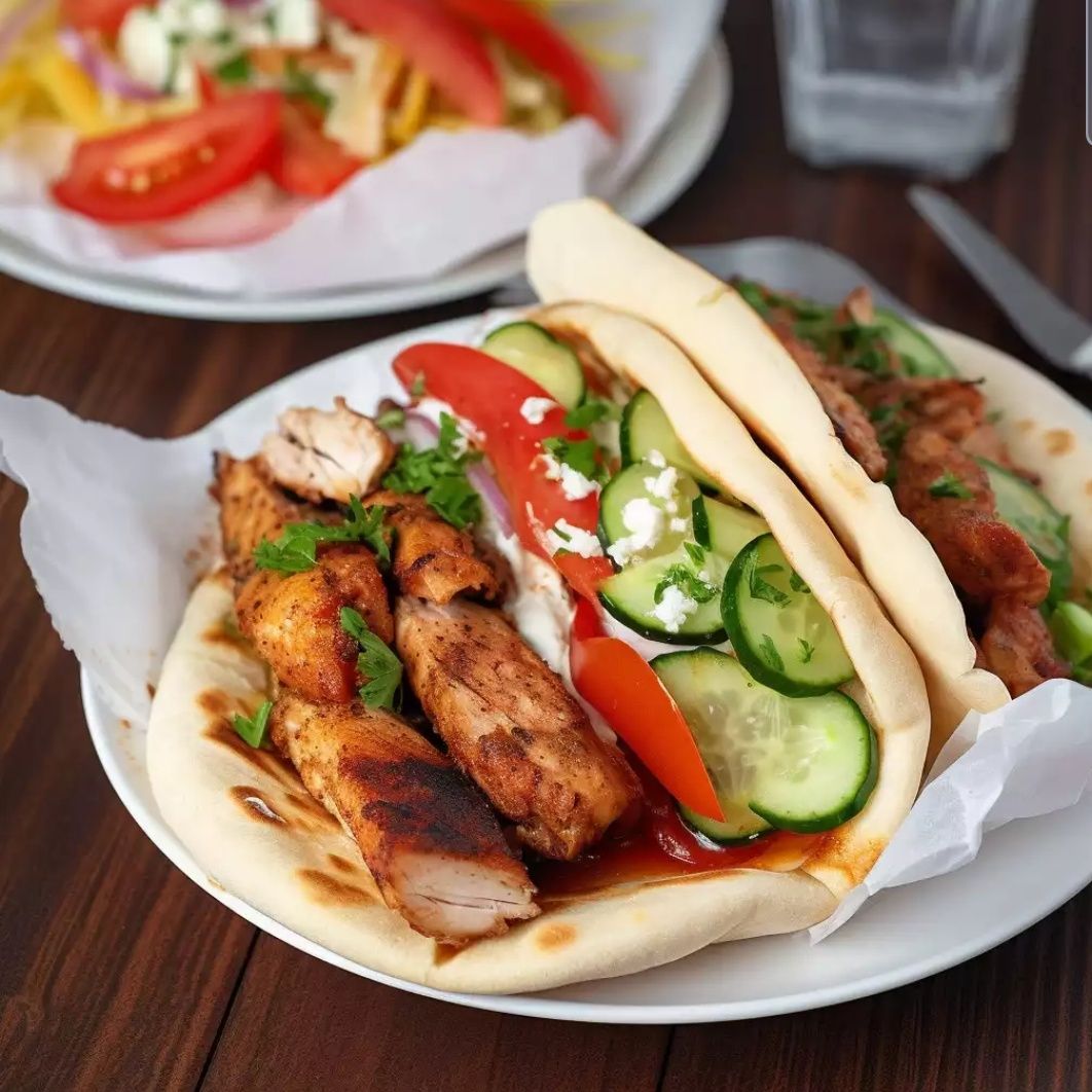 Crispy chicken doner