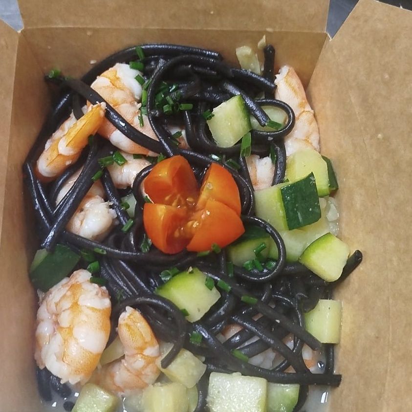 Linguine com Camarao