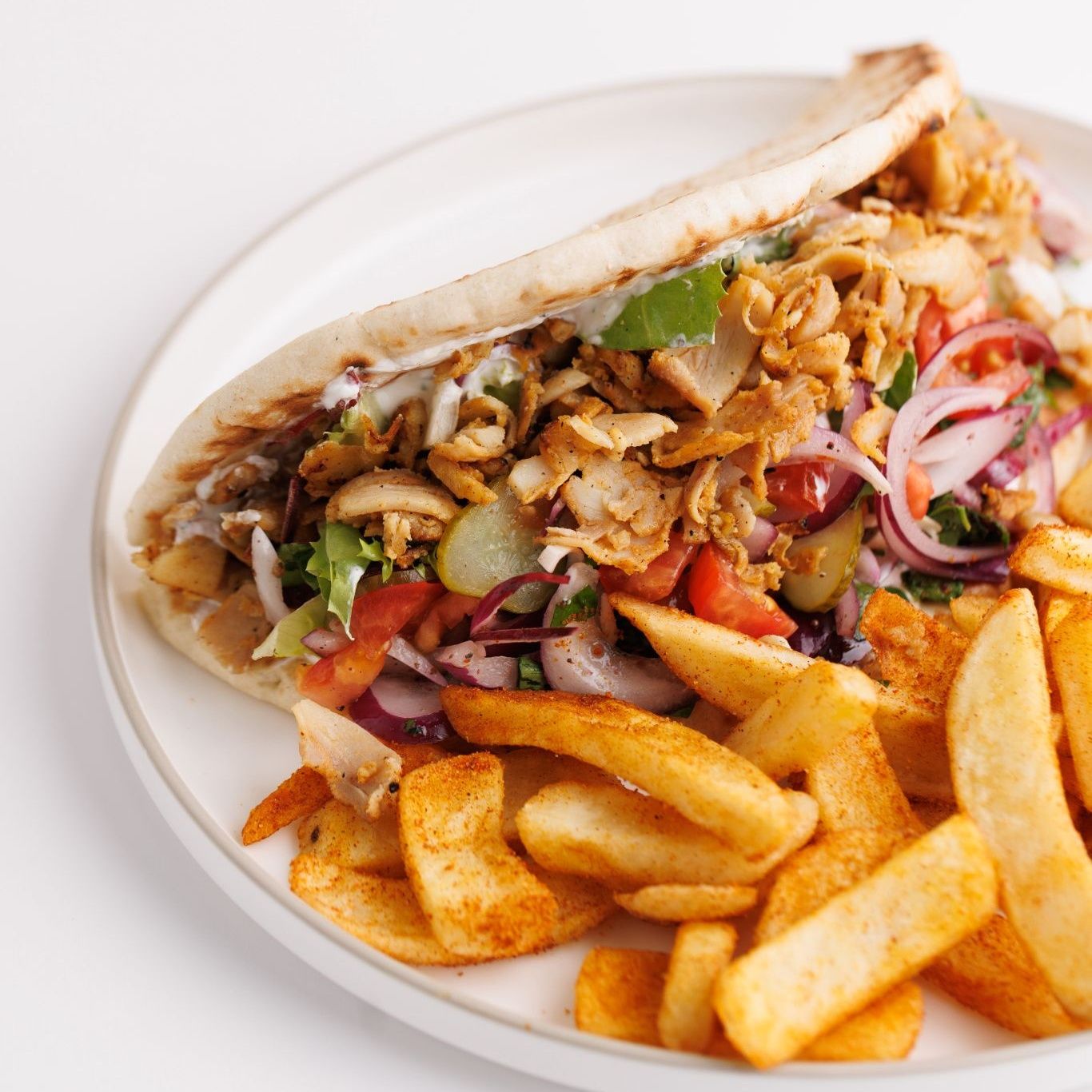 Pita cu pui la lipie