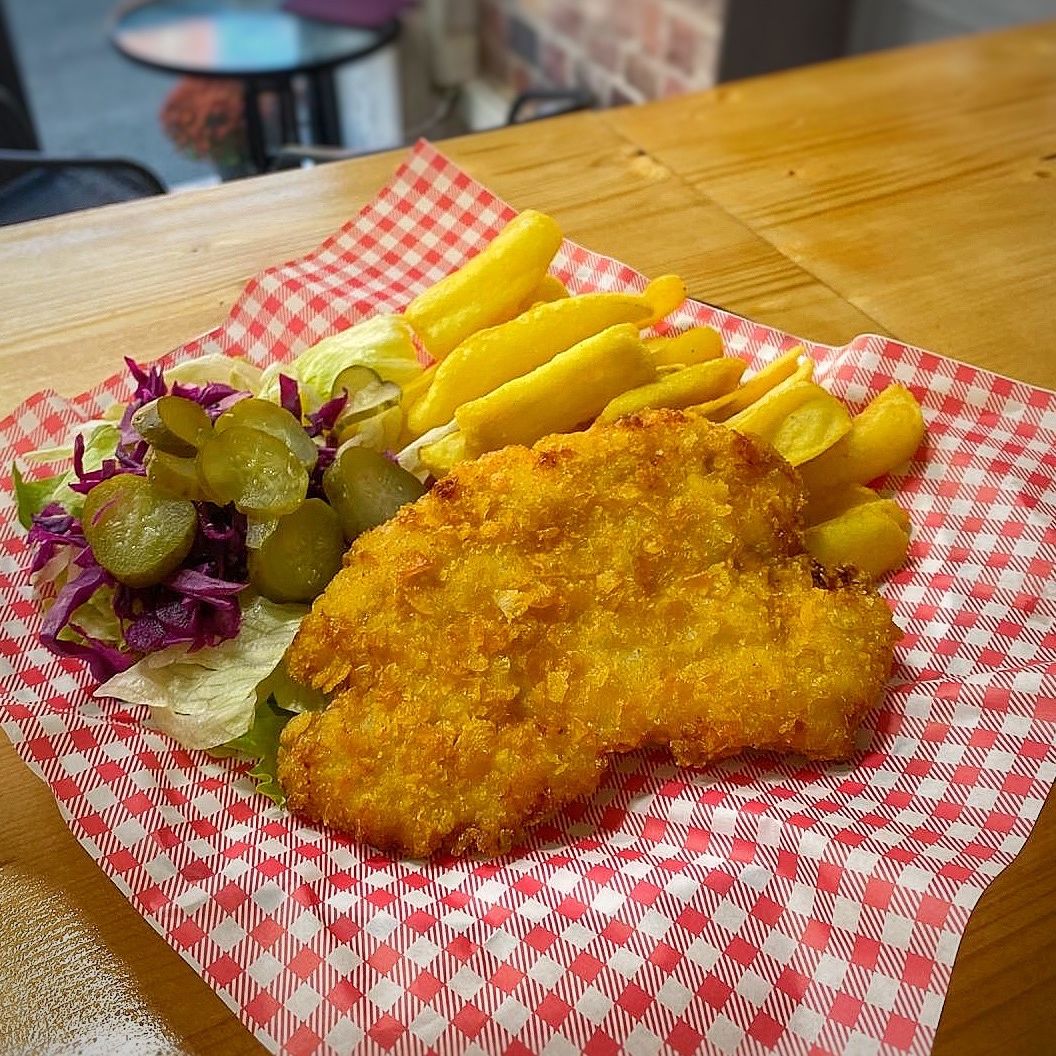 Șnițel de pui plate