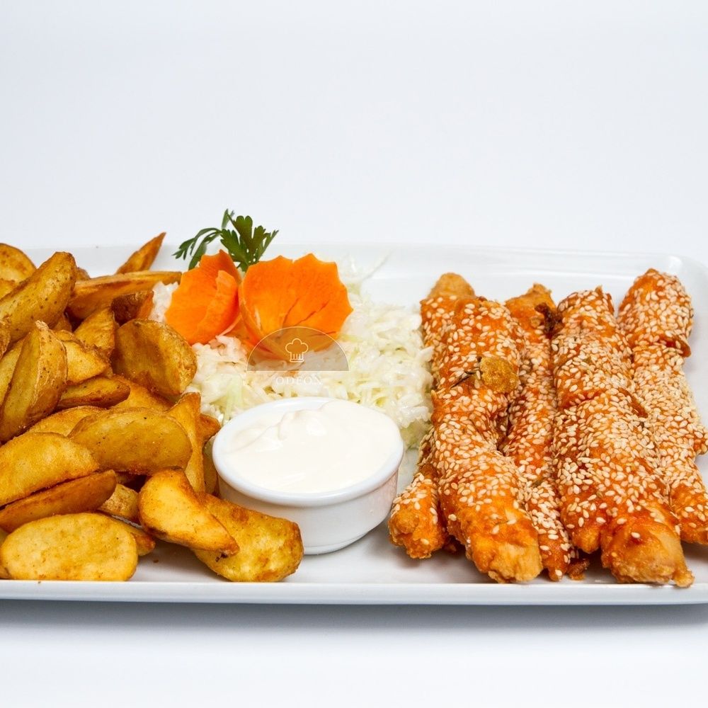 Pui shanghai cu cartofi wedges