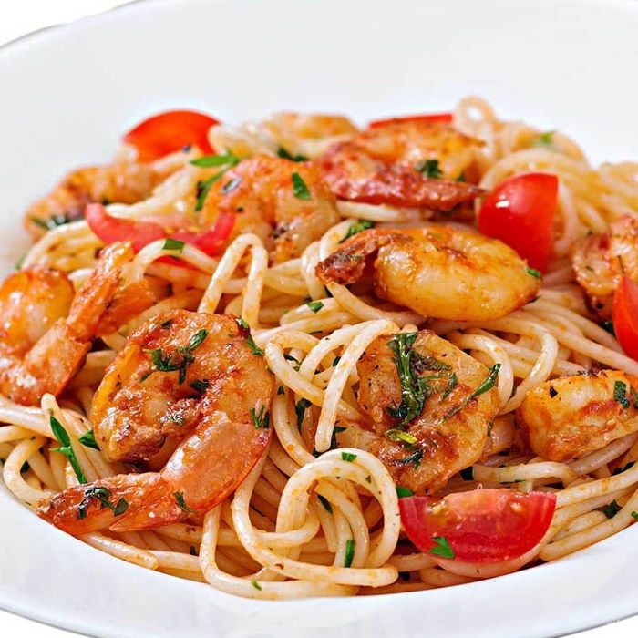 Spaghete cu fructe de mare