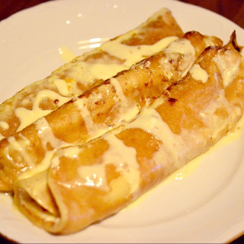 Clătite la cuptor cu brânză de vaci