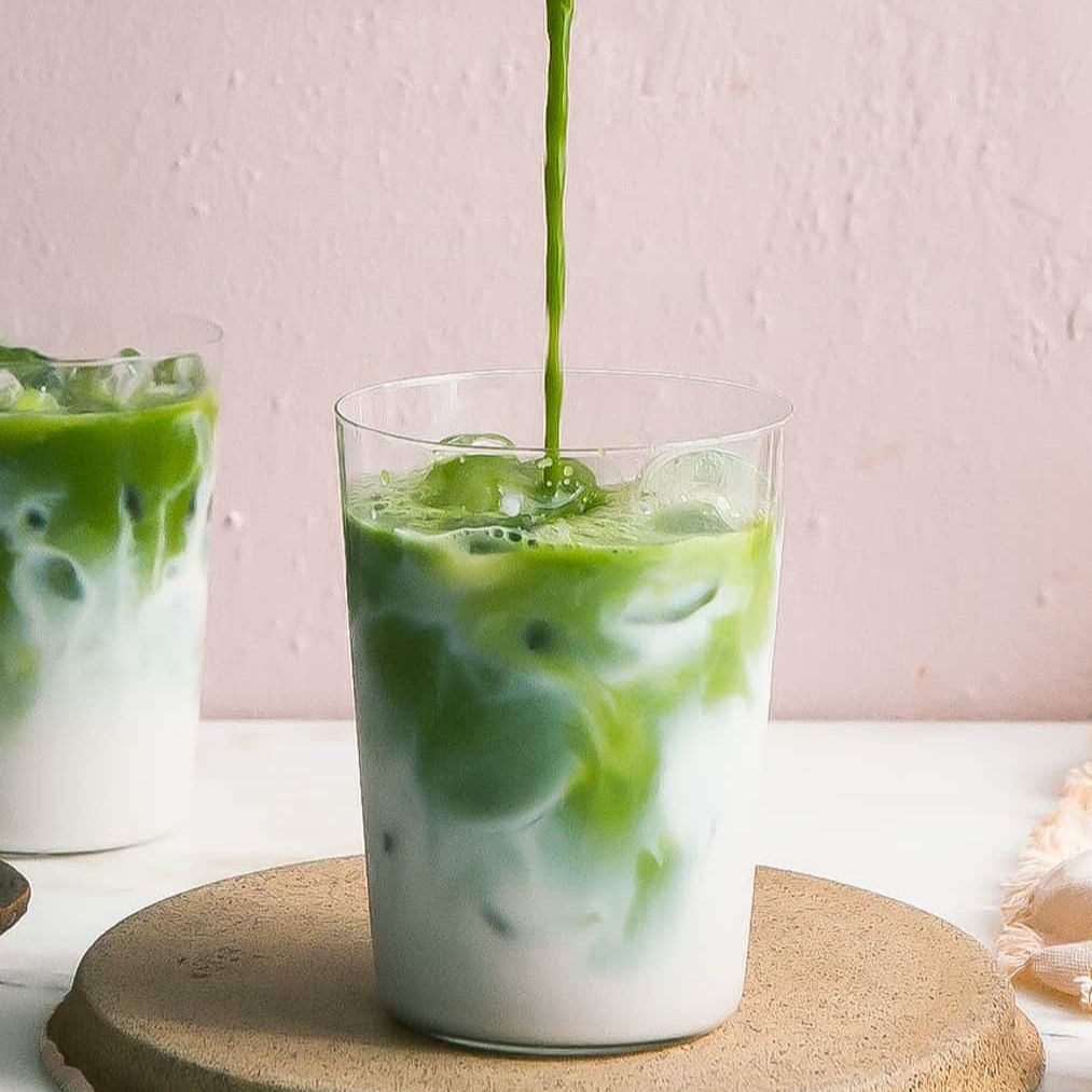 Matcha iced latte