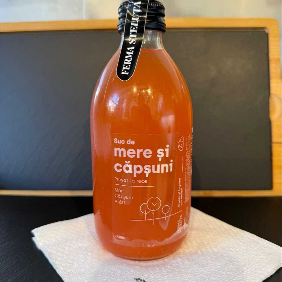 Suc Natural Mere si Capsuni 300ml