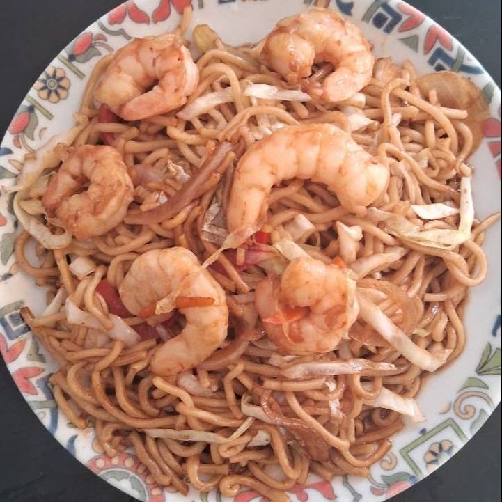 Škampi prženi rezanci