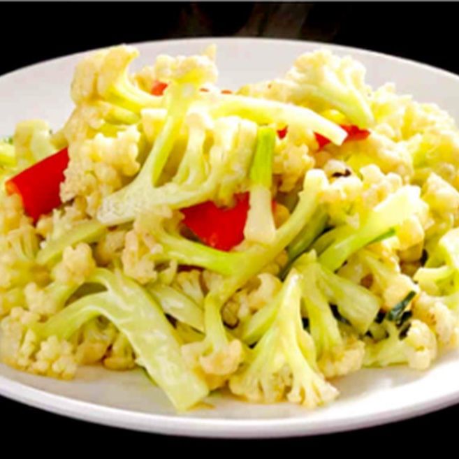 Stir fried cauliflower