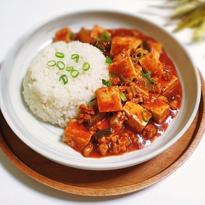 Mapo tofu rice bowl