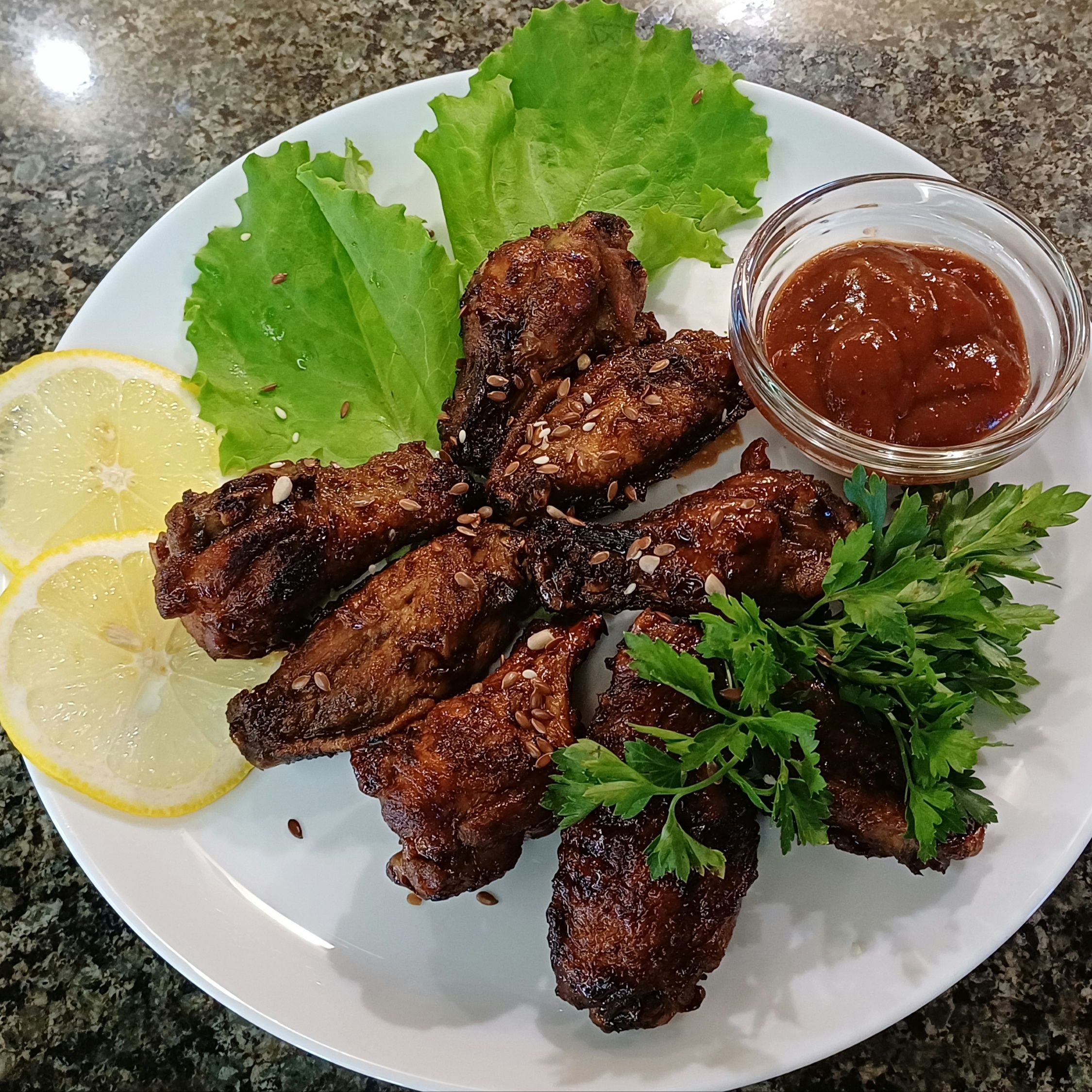 Курячі Крильця В Соєво-Медовому Соусі