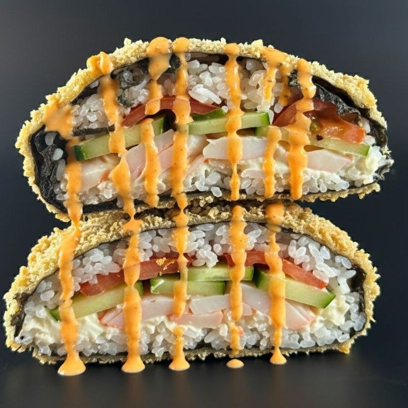 Суші-бургер з креветкою (320г)