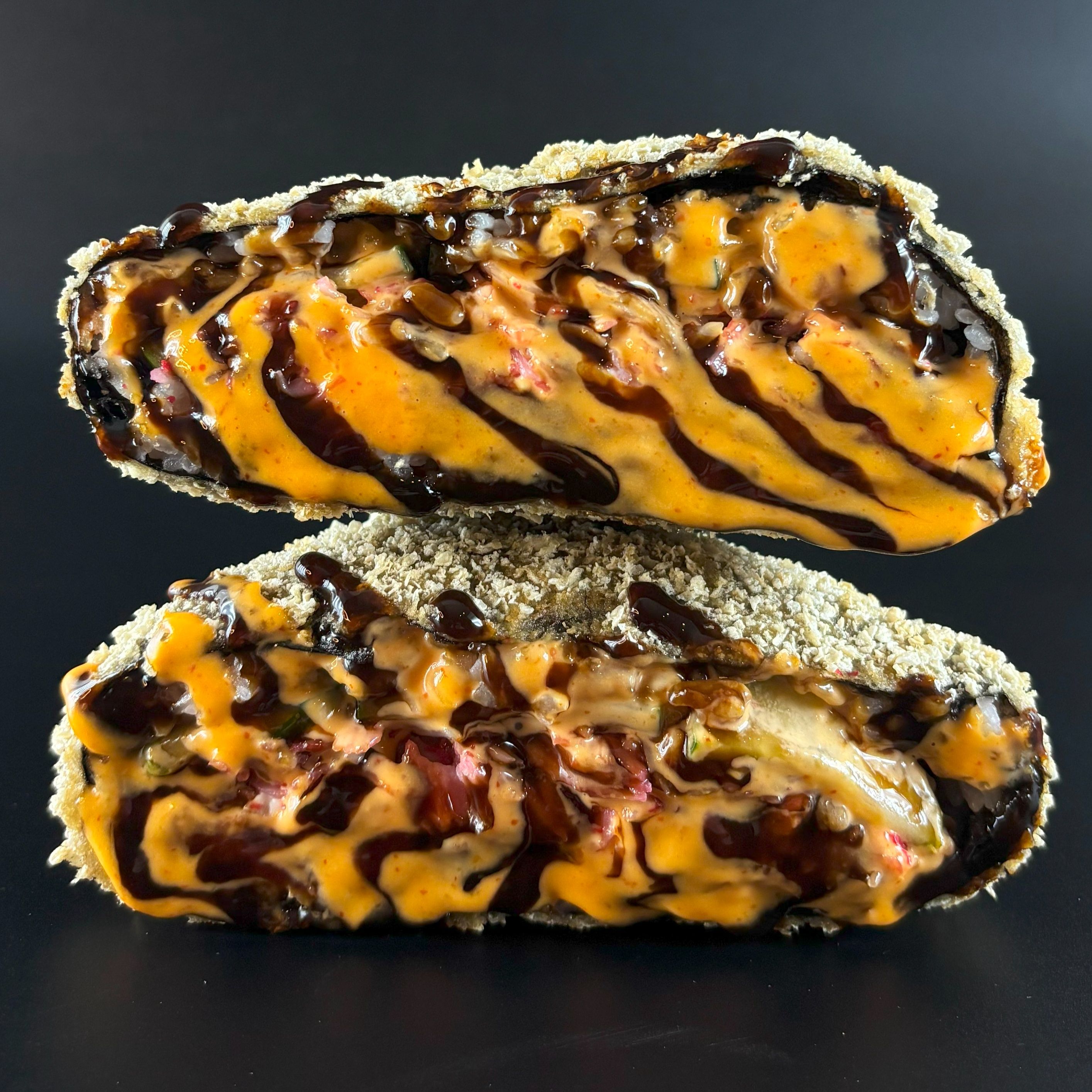 Суші-бургер з крабом (350г)