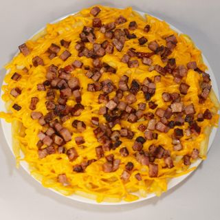 Batata com Bacon e Cheddar Média