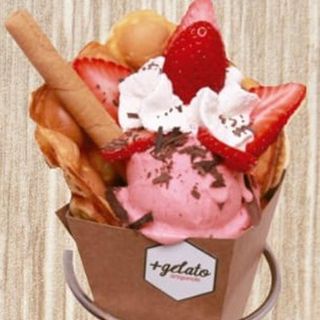 Bubble Waffle de Morango