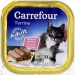 Terrines Viande Chats Adulte Carrefour 100G X4