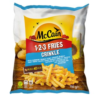 McCain Frytki 123 karbowane 750 g
