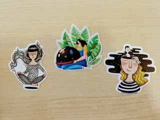 Set stickers make a wish
