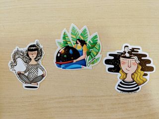 Set stickers make a wish