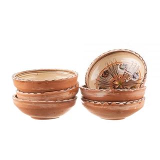 Set 6 castroane din ceramica de Horezu 16cm 1 buc