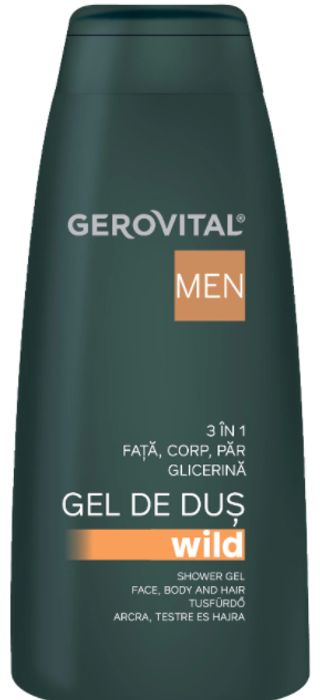 Gerovital Men Gel Dus Wild 3In1 400Ml (435303)