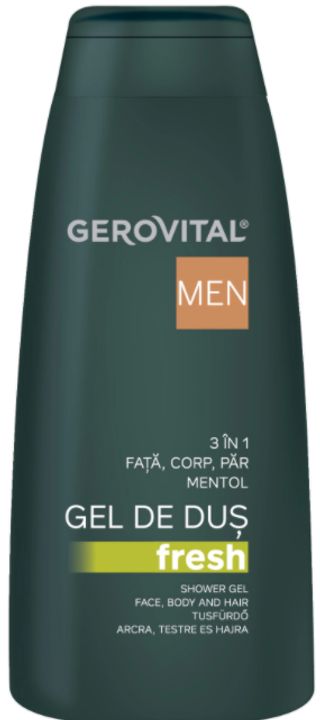 Gerovital Men Gel Dus Fresh 3In1 400Ml (442931)