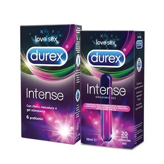 Durex Intense: Preservativi x6 + Orgasmic gel 10ml