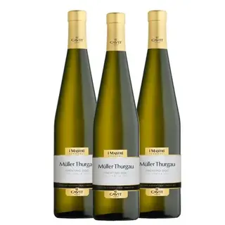 Pack 3xCavit Mastri Vino Bianco Müller Thurgau Trentino Doc 75 Cl