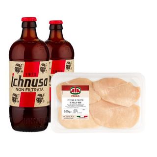 2x Ichnusa Non Filtrata 50cl + Aia Pollo a fette 400g