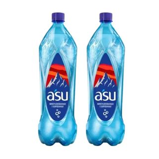 2x Вода A'SU газированная, 1,5л