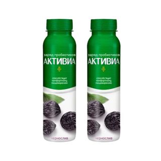 2x Йогурт питьевой Activia Чернослив, 270 гр
