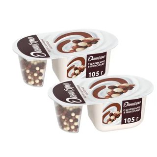 2x Йогурт Даниссимо Хрустящие шарики, 105 гр