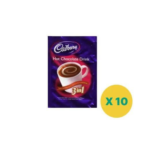 Cadbury Hot Chocolate 3In1 30G (X10)