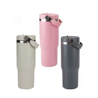 Flip Straw Stainless Steel Drinking Cup- 600ml