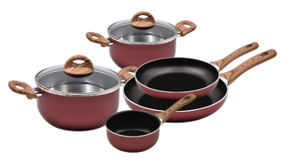 Batterie De Cuisine 5p Ruby Soft Celar