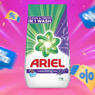 Offre LESS PDRE LAVANDE 1KG ARIEL