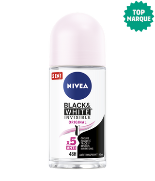 NIVEA Déodorant Femme Black & White Clear Roll-on 50ml