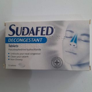 SUDAFED DECONGESTANT TABS 12S