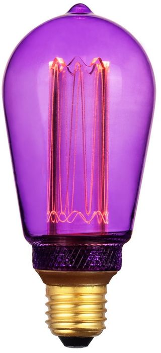 Ampoule Amp Led St64 Purple E27-4W Laser-107189