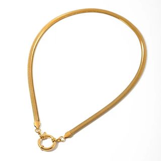 Collier de luxe pour femme doré plaqué or 18K élégant à la mode CGN047