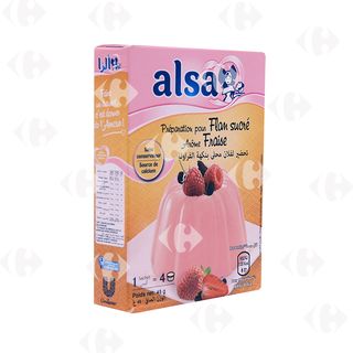 Alsa Flan Sucré Fraise 45g