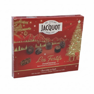 Chocolat Au Lait Les Festifs Assortiment Boîte Rouge 214 G Jacquot