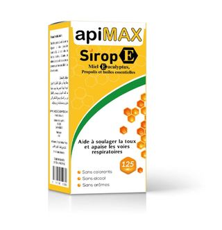 APIMAX SIROP MIEL EUCALYPTUS ET PROPOLIS 125ML