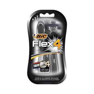 BIC Flex4 Rasoirs Jetables pour Homme - Blister de 3 - 614