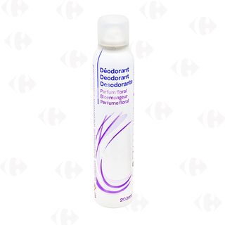 Atomiseur Anti-Transpirant Floral Carrefour Blanc 200ML