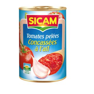 Tomate 380 Gr Sicam Concassee A L'ail - 857
