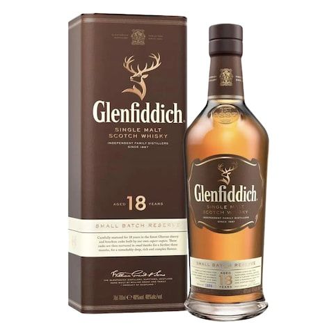 Glenfiddich 18 Year Old Single Malt Scotch Whisky 70Cl