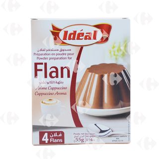 Préparation pour flan sucré cappuccino 55g - IDEAL