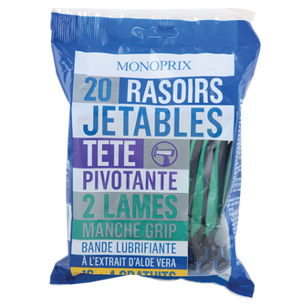 Rasoir Tête pivot MONOPRIX 16+4 gratuits - 765