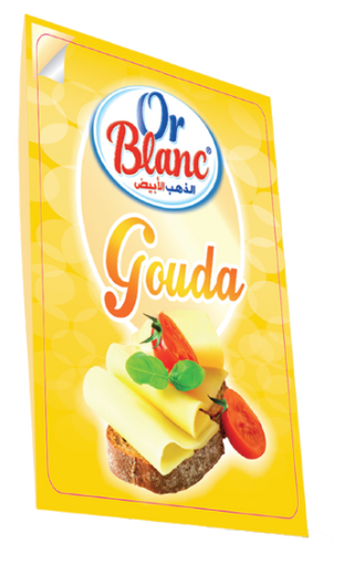 Or Blanc Gouda Fromage en Tranches 100g